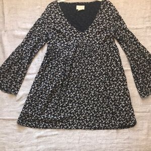 Calico print mini dress